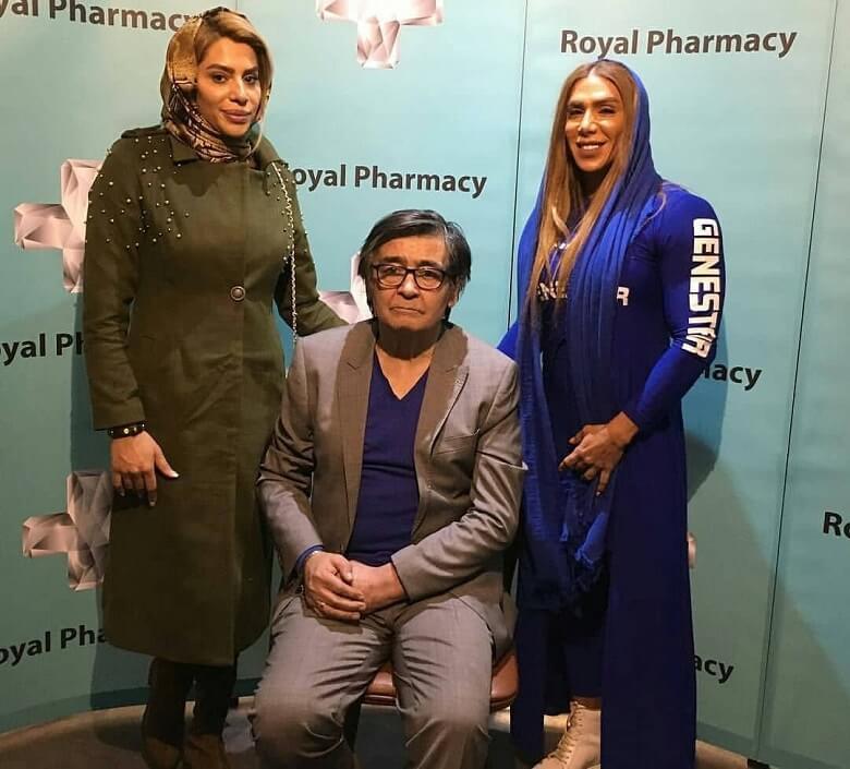 رضا رویگری در کنار دختران پلنگ بدنساز عکس گرفت.