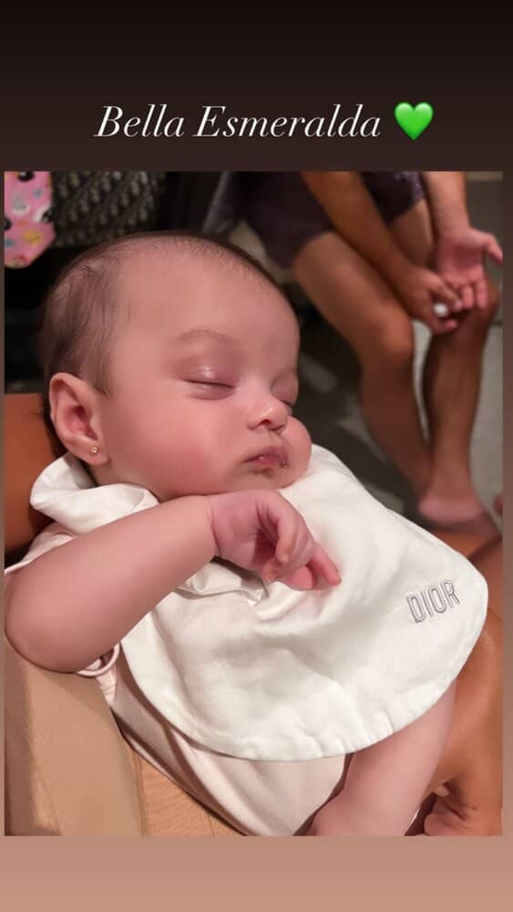 تصویری زیبا از کوچکترین دختر رونالدو و جورجینا تصویری زیبا از کوچکترین دختر رونالدو و جورجینا