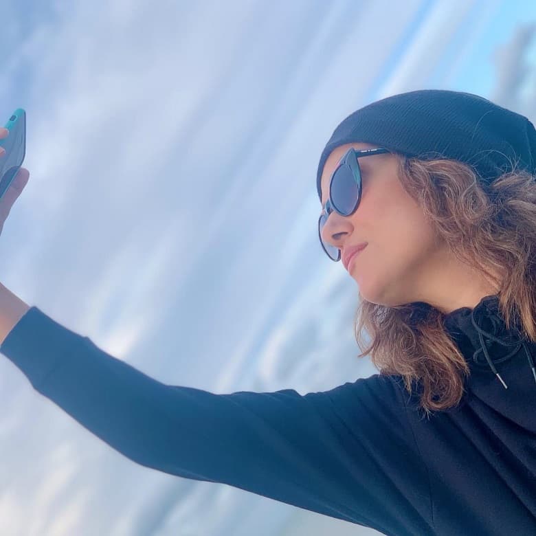 پریناز ایزدیار بر فراز ابرها عکس جالبی انداخت.