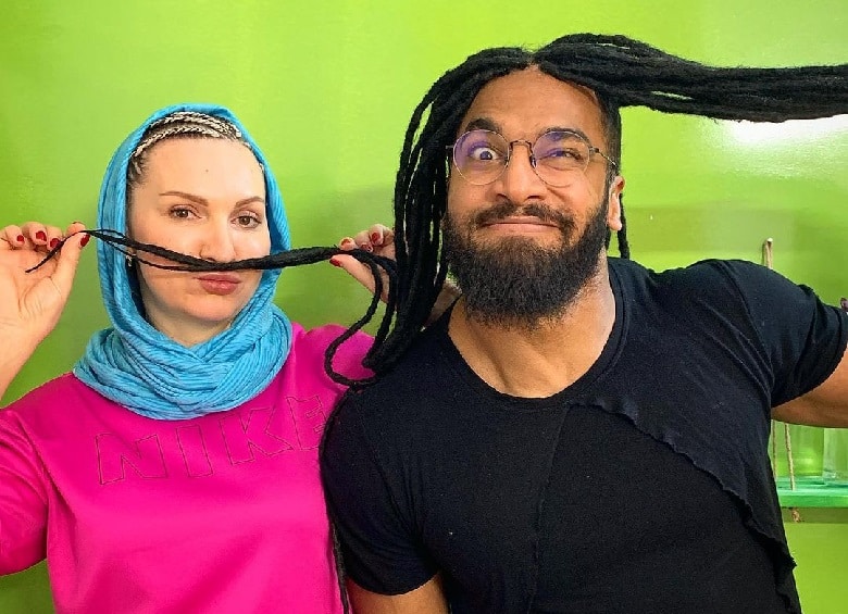 زوج ورزشکار ایرانی-خارجی لوس بازی درآوردند.