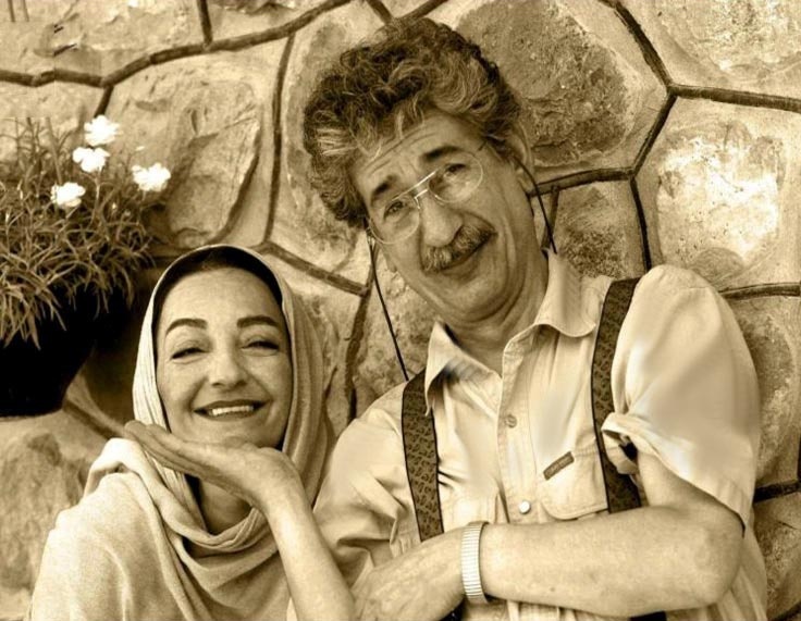 ژست عاشقانه "آقای حکایتی" و همسر بسیار معروفش/ عکس