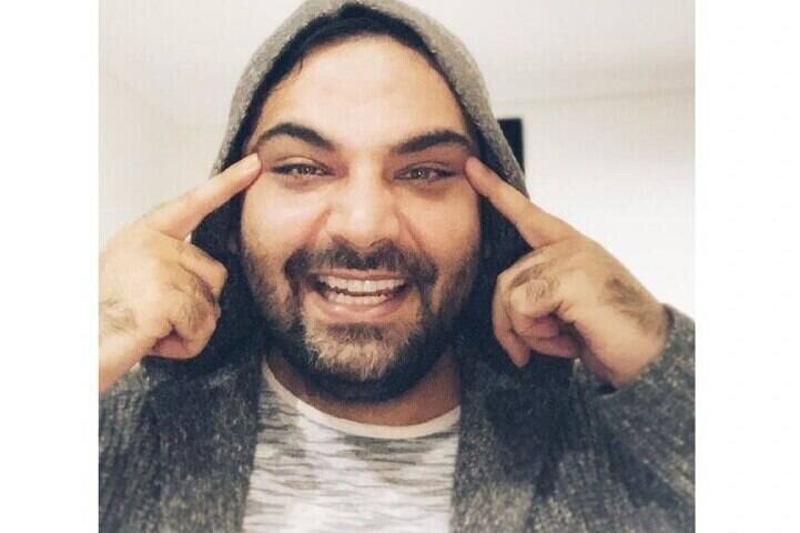 شیطنت "احسان علیخانی" در این سن و سال گل کرد/ عکس