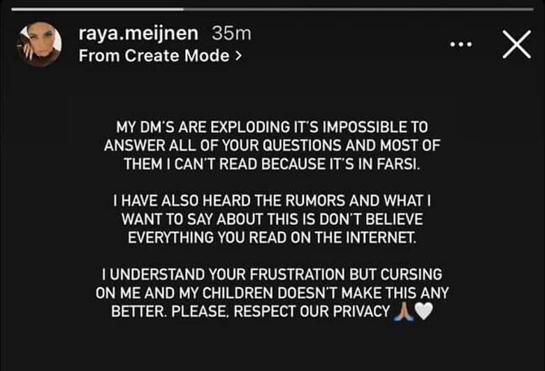 همسر لوکادیا جواب پرسپولیسی‌ها را داده است.