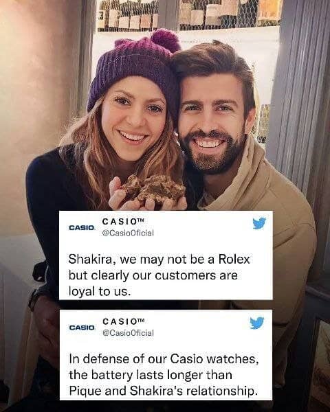 طعنه سنگین کاسیو به شکیرا