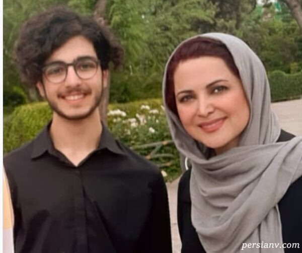 عکسی جالب از پسر "خانم بازیگر" که از مادرش بزرگتر است/ تصویر