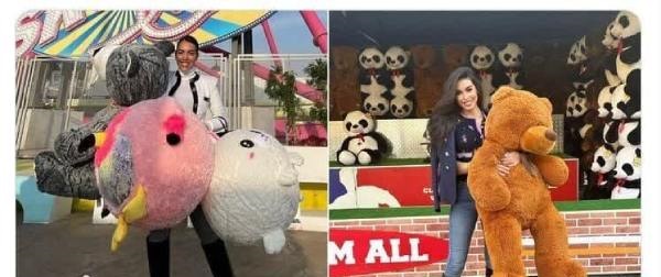 تقلید عجیب "خانم بازیگر" از جورجینیا سوژه شد/ عکس