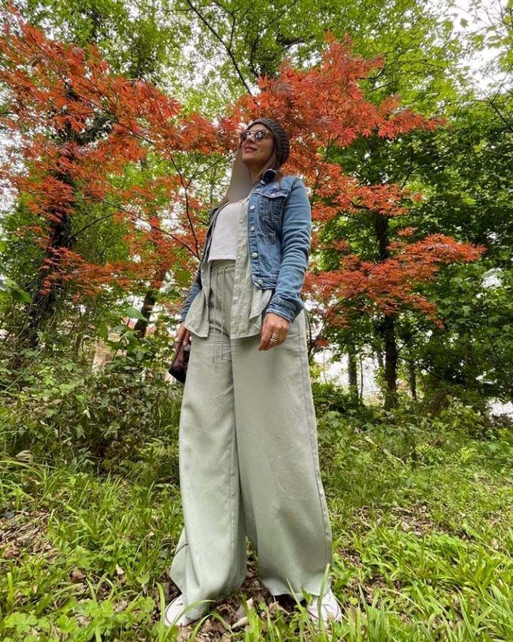 طبیعت گردی "سحر دولتشاهی" با این ریخت و قیافه عجیب/ عکس طبیعت گردی "سحر دولتشاهی" با این ریخت و قیافه عجیب/ عکس