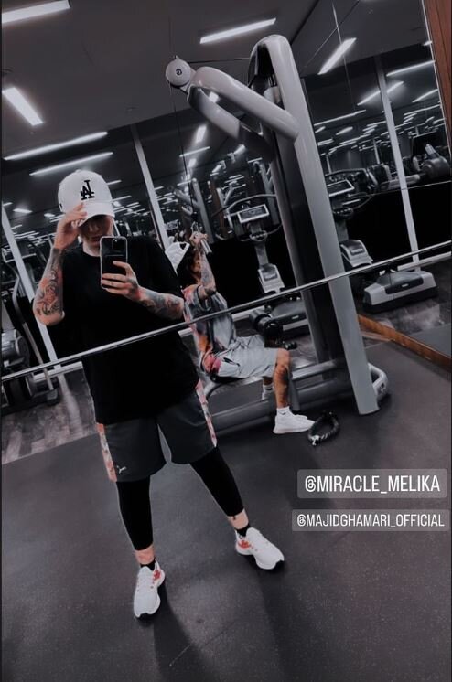 لباس منشوری سحر قریشی در باشگاه دوبی!