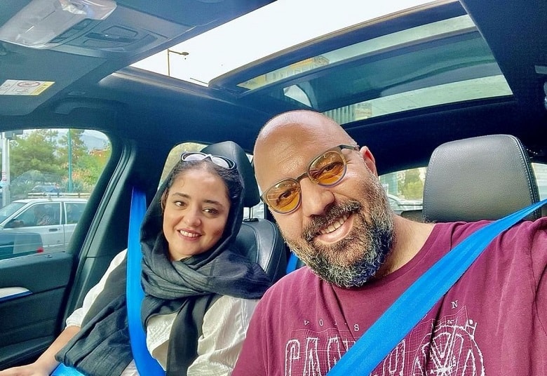 عکس/ تفریح پرخرج ستایش و علی اوجی با ماشین لوکسشان!