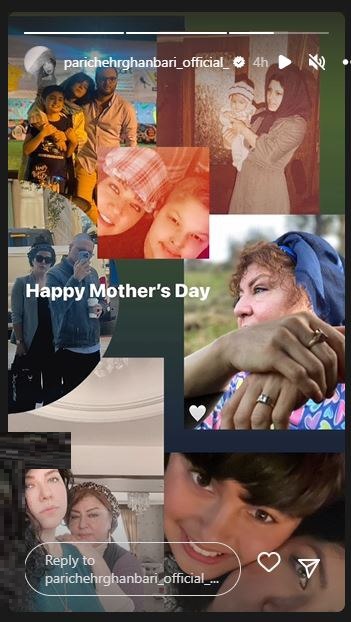 عکس/ استوری معنادار پریچهر قنبری با خانواده‌اش بدون حضور شهاب حسینی