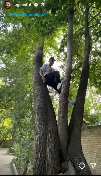 عکس/ کار خطرناکی که رضا قوچان نژاد در تهران انجام داد!