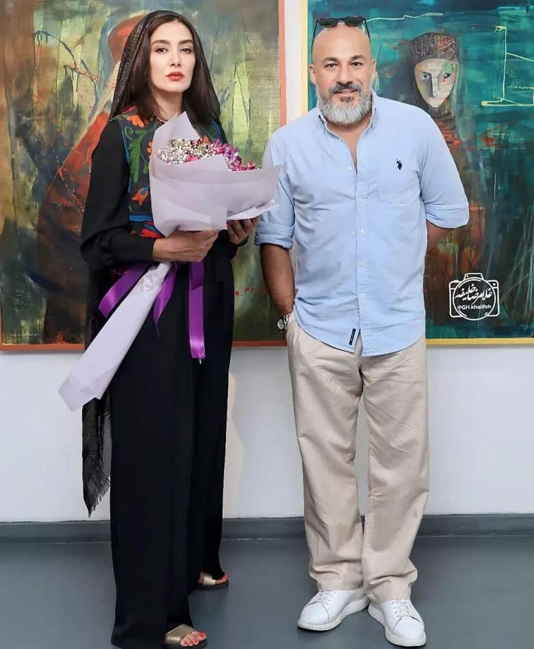 عکس/ دیدار امیر آقایی با خانم هنرمند شیک و باکلاس!