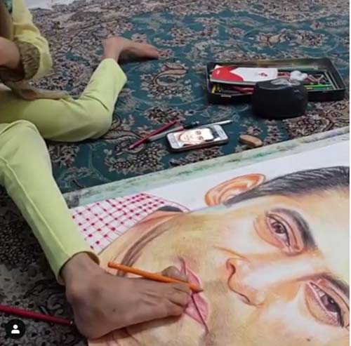 ابراز محبت سلمان خان به دختر معلول ایرانی/ عکس