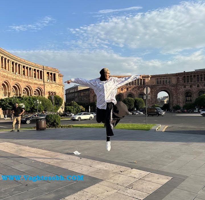 عکس/ الهه منصوریان پا جای پای بروس لی گذاشت!