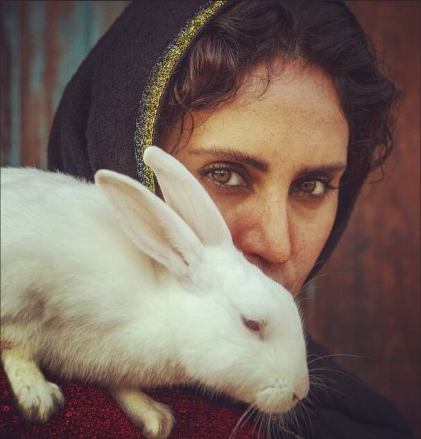 الناز شاکردوست با خرگوش عکس گرفت