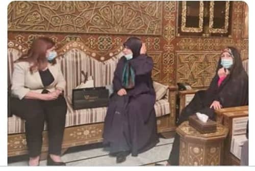 مریم ایمانیه در سوریه عکس گرفت.