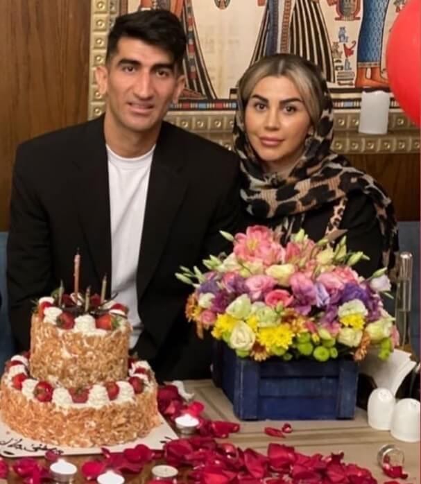 علیرضا بیرانوند با همسرش عکس گرفت