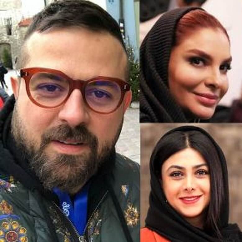 همسر اول و دوم هومن سیدی در یک قاب هستند.