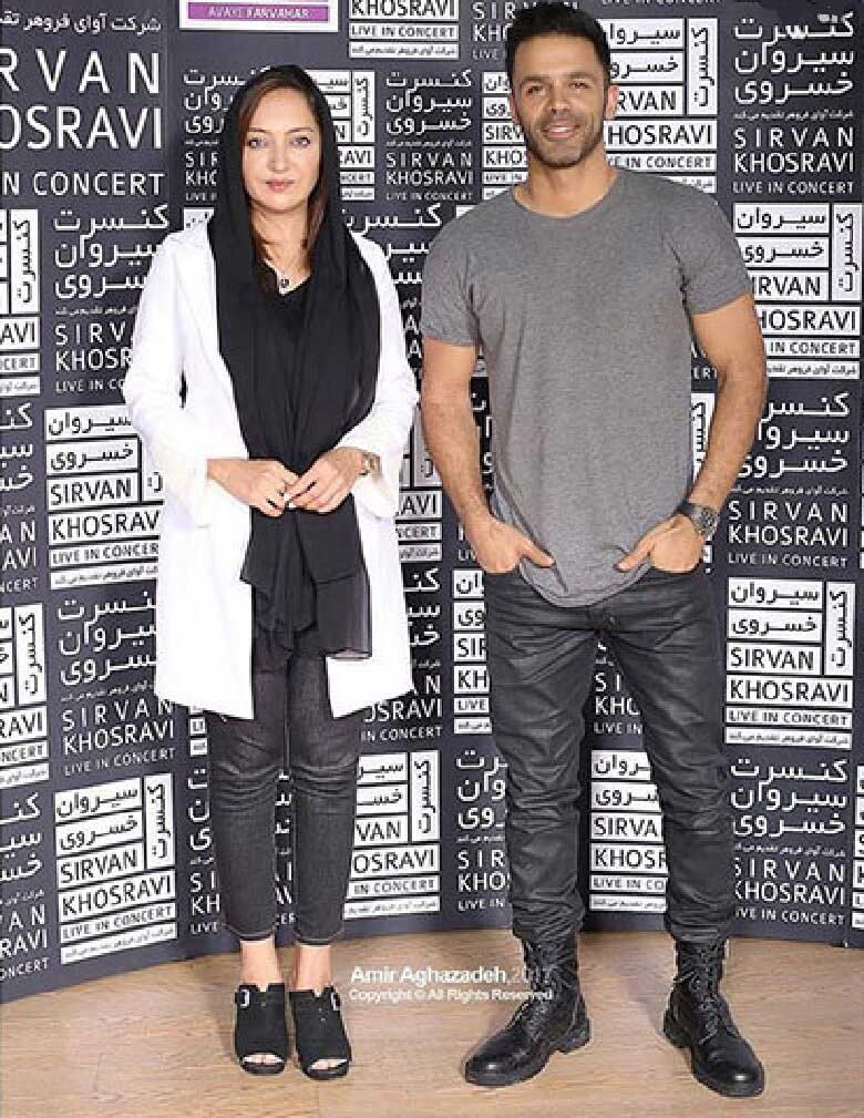 نیکی کریمی و سیروان خسروی عکس دوستانه گرفتند.