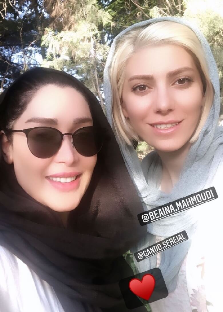 سارا منجزی در کنار بازیگر ارمنی سریال گاندو عکس گرفت.