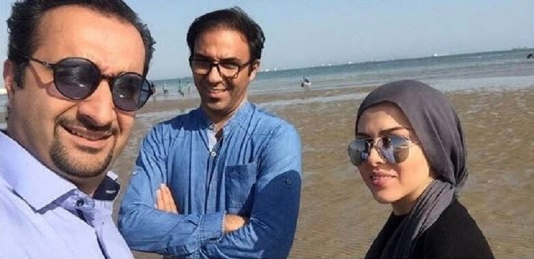 لیلا اوتادی و آقای مجری سلفی لب دریایی گرفتند.